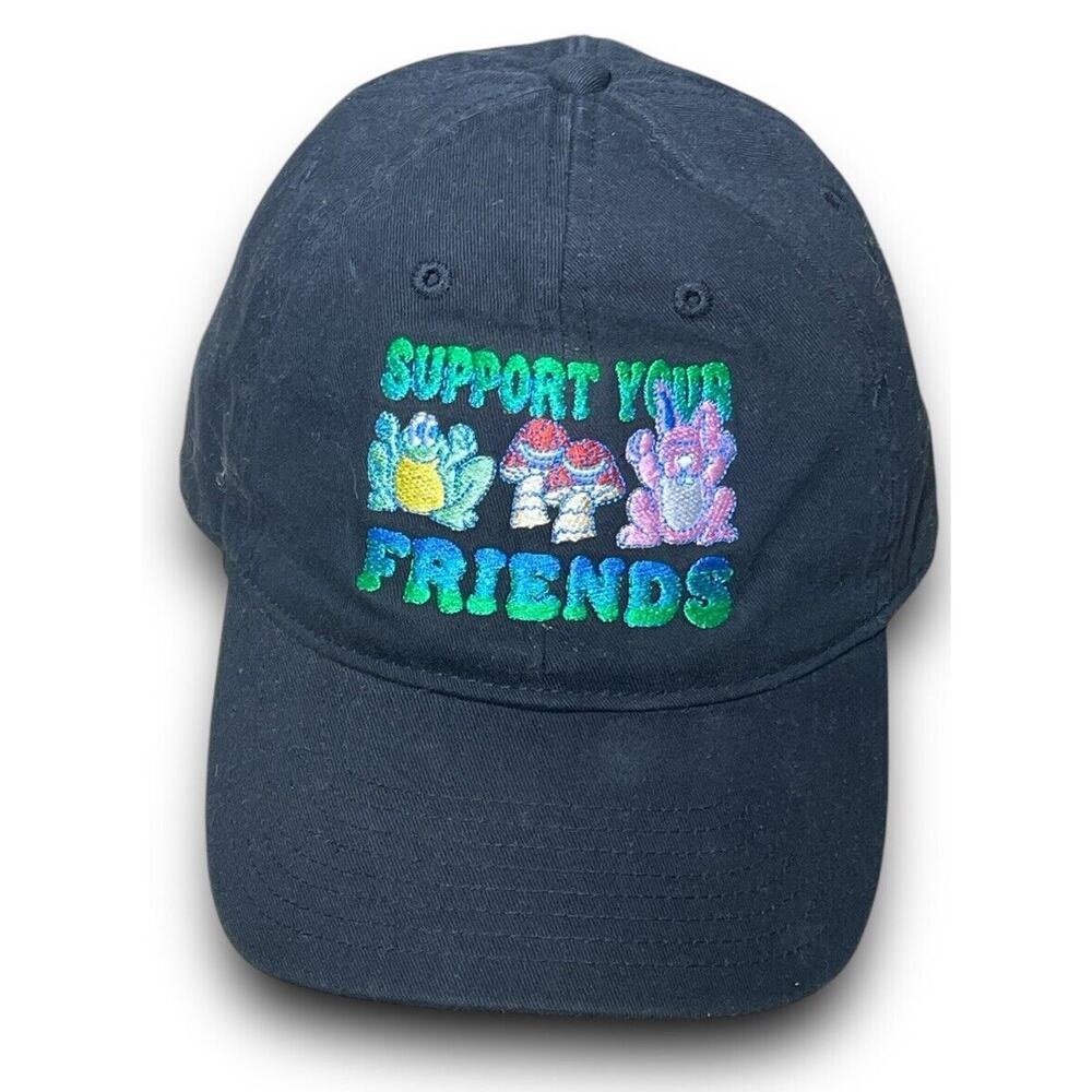 Chinatown Market Support‎ Your Friends Embroidered Baseball Hat Cap Black